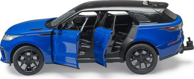 Maket lodër Bruder Range Rover Velar 02880, me dyer që hapen, me grep për rimorkio, gri