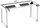 Tavolinë zyre ULTRADESK UPLIFT, 160x75 cm, me lartësi elektrike 72-118 cm, e bardhë me kafe