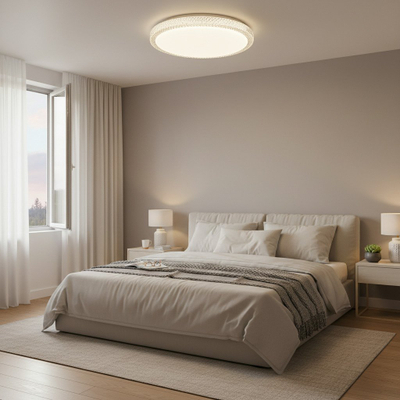 Lampë tavani Domoletti CEILING LAMP LEDB2349-1-R, 50cm, 45W, e bardhë
