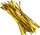 Tela dekorative Brewis Wires In Plastic, 18 cm, 50 copë, ngjyrë e artë
