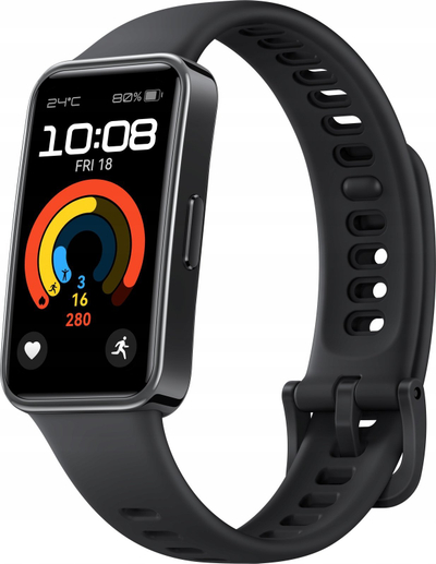 Byzylyk i zgjuar Huawei Band 9, ekran 1.47" AMOLED, i papërshkueshëm nga uji 5ATM, i zi