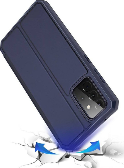 Këllëf Dux Ducis Skin X për Samsung Galaxy A72 4G, me kapak, blu