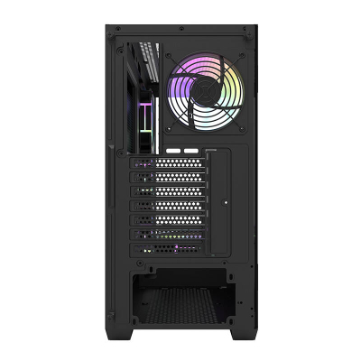 Kuti kompjuteri Darkflash DS900 (e zezë)  7 ventilatorë ARGB