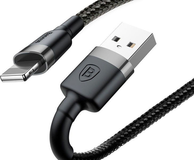 Kabllo Baseus Kelvar Iphone 1.5A , Lightning dhe USB, 2 m ,e zezë