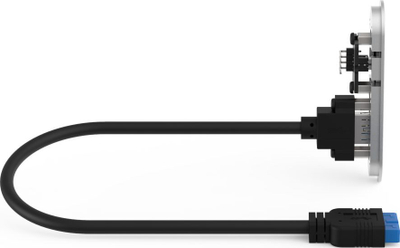 Panel I/O Streacom DA2, USB 3.0 Type A, argjendtë