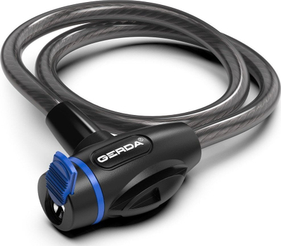 Блокатор за велосипед Герда FLEX 650/10T, 65cm, кабел 10mm, црн