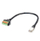 Adapter kabllo ROLINE, RJ45 mashkull në terminal me buton, 30 cm, i zi