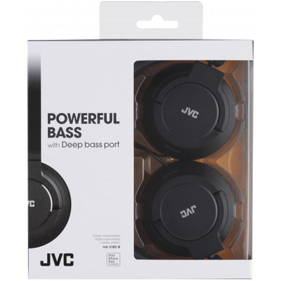 Kufje JVC HA-S180-B-E, 108g, 22 KHz, të zeza