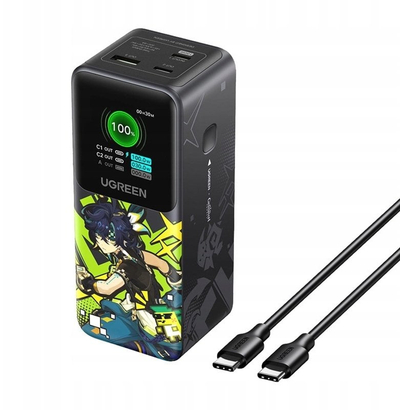 Power bank UGREEN Nexode X GenShin Impact, 20000 mAh, 130W, gri