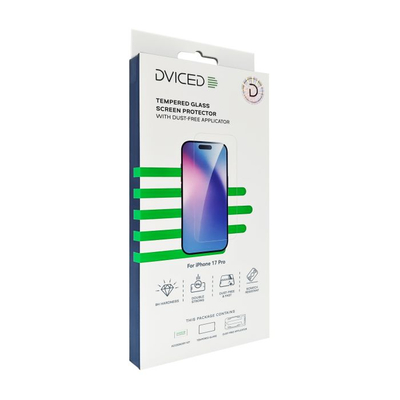 Dviced Tempered Glass Screen Protector For iPhone 17 Pro With Dust-Free Applicator