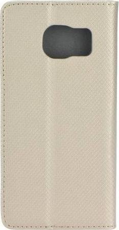 Kuti flip me portofol për Samsung Galaxy A53, me magnet, me xhep për karta, ngjyrë ari