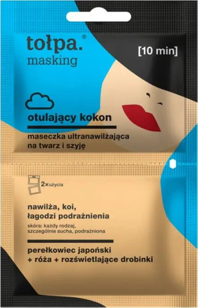 Maskë fytyre dhe qafe Tołpa Masking Deeply Moisturising, hidratim i thellë, 2x5 ml