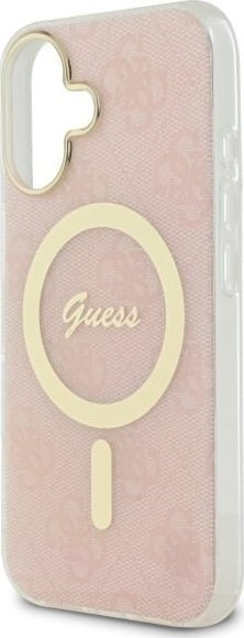Mbulesë telefoni Guess GUHMP16MH4STP, iPhone 16 Plus 6.7", MagSafe, rozë