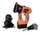 Set veglash loje Smoby Black &amp; Decker, pistoletë pa kabllo, plastikë, portokalli e zezë