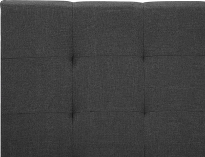 Француски кревет Eu Waterbed, 140x200cm, тапацир полиестер, темно сив