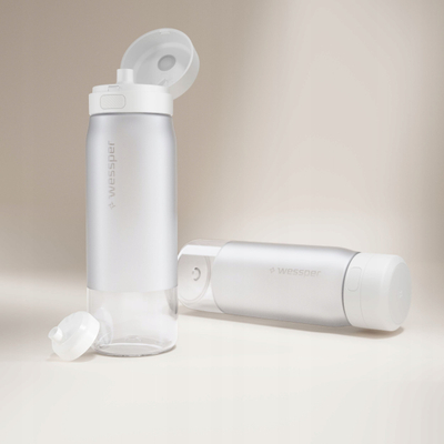Shishe uji me filter Wessper B2 TRITAN Actitex, 700ml, e bardhë