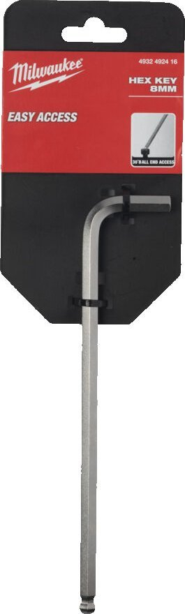 Çelës imbus Milwaukee Solid, 8.0mm, metal