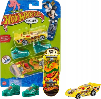 Set fingerboard Mattel Hot Wheels Tony Hawk Moment Skate, koleksionues, një model i rastësishëm, shumëngjyrësh