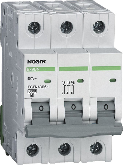 Ndërprës mini Noark Ex9BN, 3P, C20A, 6kA