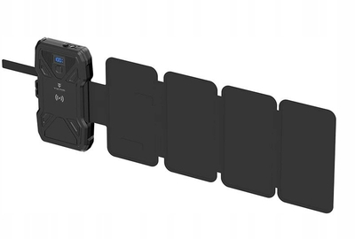 Powerbank me diell VIKING TYR I, 10000mAh, karikim i shpejtë QC3.0 PD, karikim wireless, i zi