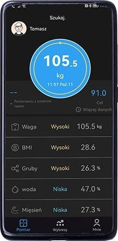 Peshore banjoje me funksione smart Adler AD 8187, 180 kg, e zezë