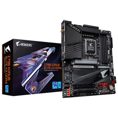 Матична плоча Gigabyte Z790 AORUS ELITE AX, DDR4, LGA1700, црна