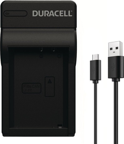 Karikues USB Duracell Olympus LI90 LI92, për bateri kamerash, i zi