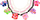 Goma flokësh Donegal Hair Accessories, set me 2 copë, me ngjyra të ndryshme