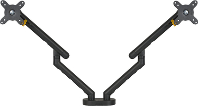 Krah monitori BakkerElkhuizen BE Flexible Dual, për 2 ekrane deri 35\", i zi