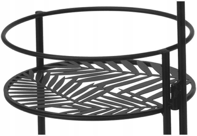 Set mbajtëse lulesh Atmosphera Interior Designer, set 3 copë, lartësia 66 cm, e zezë