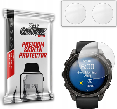Folie mbrojtëse Grizz PaperScreen për Garmin Fenix 8 47mm, 2 copë, matte, kundra gjurmëve të gishtërinjve