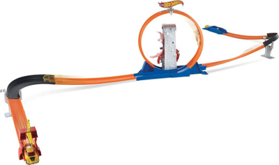 Pistë veturash Hot Wheels DNN81, set gare me unazë, për fëmijë 4+
