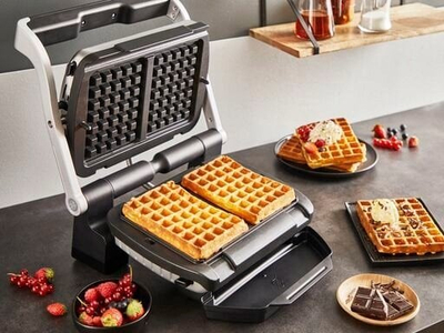 Grill elektrik Tefal OptiGrill+ GC718D10, 6 programe, inox argjendi