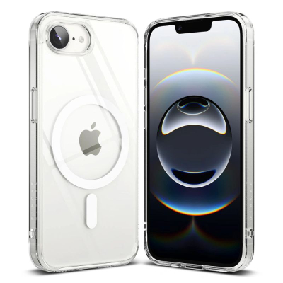 Mbulesë telefoni Ringke Fusion Magnetic MagSafe për iPhone 16e, rezistente ndaj goditjeve, transparente