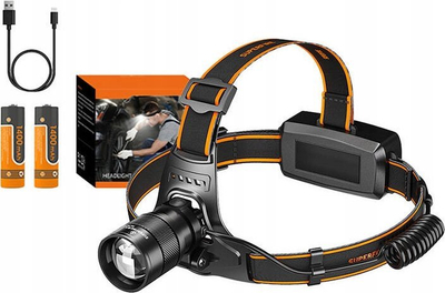 Dritë koke Superfire HZ01, UV 395 nm, me sensor lëvizje, e zezë
