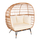 Karrige dy-ulëse Nest ratan Miami 132,5×90×154 cm (HM5870.11)