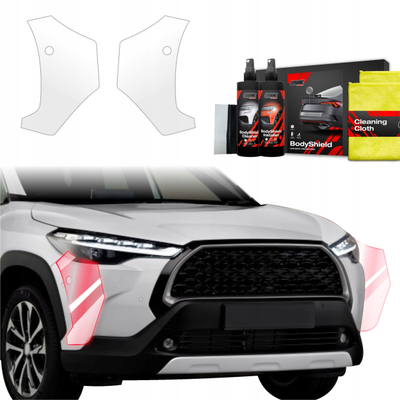 Folie mbrojtëse tamponi Toyota Corolla Cross, 2in1, 2022-2026, transparente
