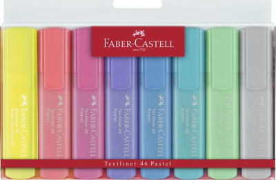 Set shënues Faber Castell, 8 copë, pastel