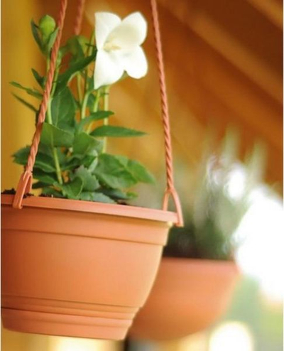 [OUTLET] Vazo varëse AGRO Terracotta 27cm, plastike, me grep, kafe - copy
