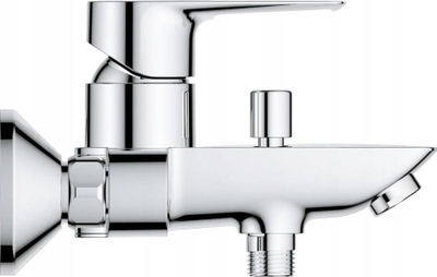 Bateri vaska Grohe Loop 20, për tu vu në mur, me dalje për dush, krom shumë i shkëlqyer