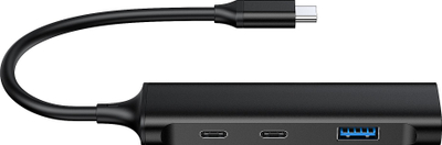 Hub USB Conceptronic HUBBIES12B, 4 porta USB 3.0, 5 Gbit/s, i zi