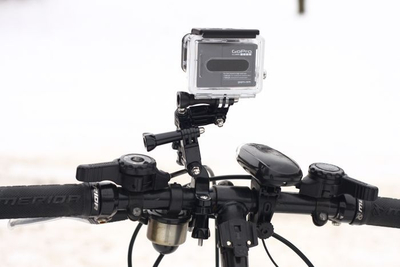 Mbajtëse timoni Xrec Roll Bar për GoPro, SJCAM, Xiaomi, diametër 25–65 mm, e zezë