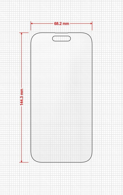 Fletë mbrojtëse ekrani Grizz MatteScreen Easy për iPhone 14 Pro, set 2 copë, mat