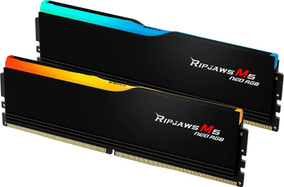 Memorie RAM G.Skill Ripjaws M5 RGB F5-6000J3238G32GX2-RM5NRK, 64GB DDR5, 6000MHz, e zezë