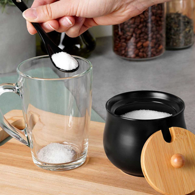 Сад за шеќер Vilde Sugar Bowl Ceramic Black, керамика, 250 ml, црн
