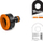 Adapter rubineti Bradas ECO PWB2199, 1" në 3/4", plastik, portokalli me të zezë