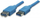 Kabllo Techly USB-A në USB-A, 0.5 m, e kaltër