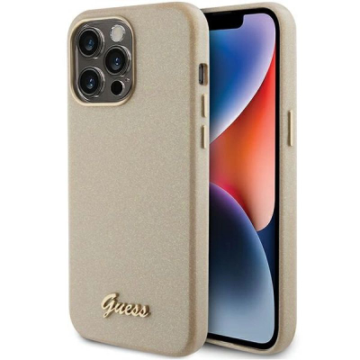 Këllëf Guess GUHCP15LPGMCSD për iPhone 15 Pro 6.1", Glitter Glossy, gold