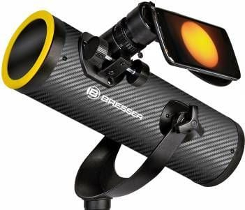 [OUTLET] Teleskop Bresser Solarix AZ 76/350, filtër diellor, me tripod, i zi