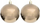 Toptha për zbukurim peme Krishtlindjesh DECORATIVE PLASTIC SAFE BAUBLE, set me 6 copë, 80mm, ngjyrë shampanjë